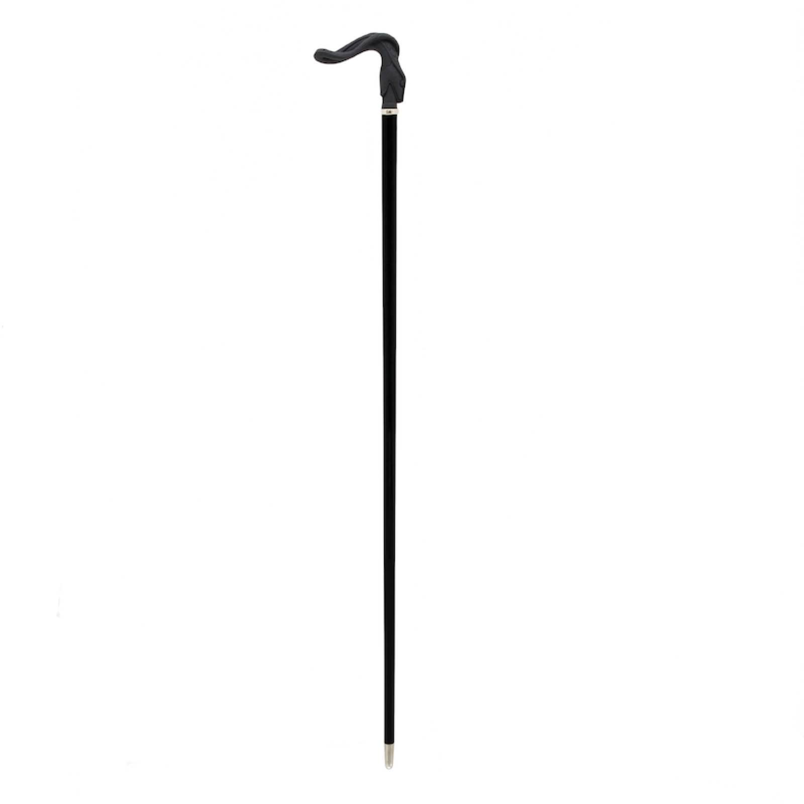 Luxury Rubberized Snake Handmade Walking Cane with Metal Handle