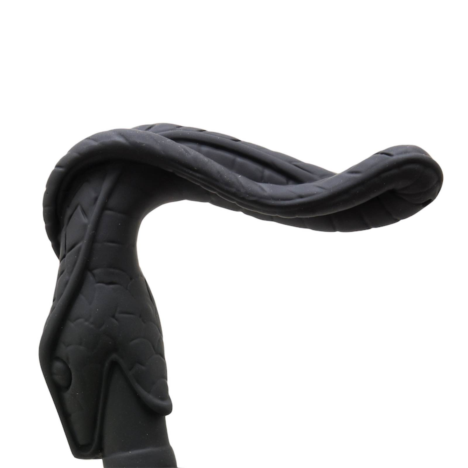 Luxury Rubberized Snake Handmade Walking Cane with Metal Handle