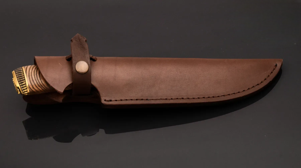 Unique Handmade Knife 50X14MF Stainless Steel with Ash Wood Handle