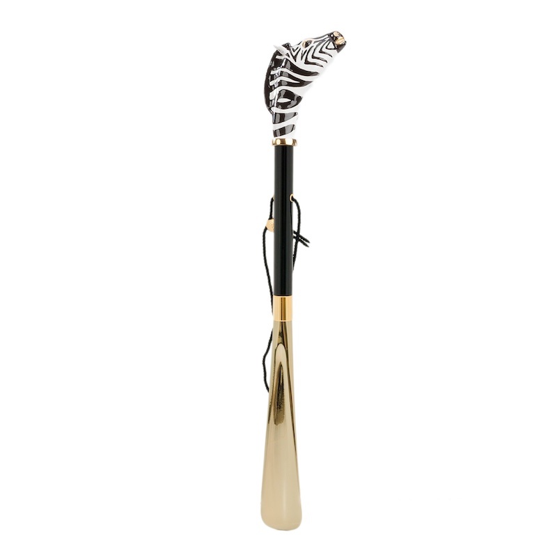 Exclusive Design Zebra Handle Shoehorn – Handmade in Italy