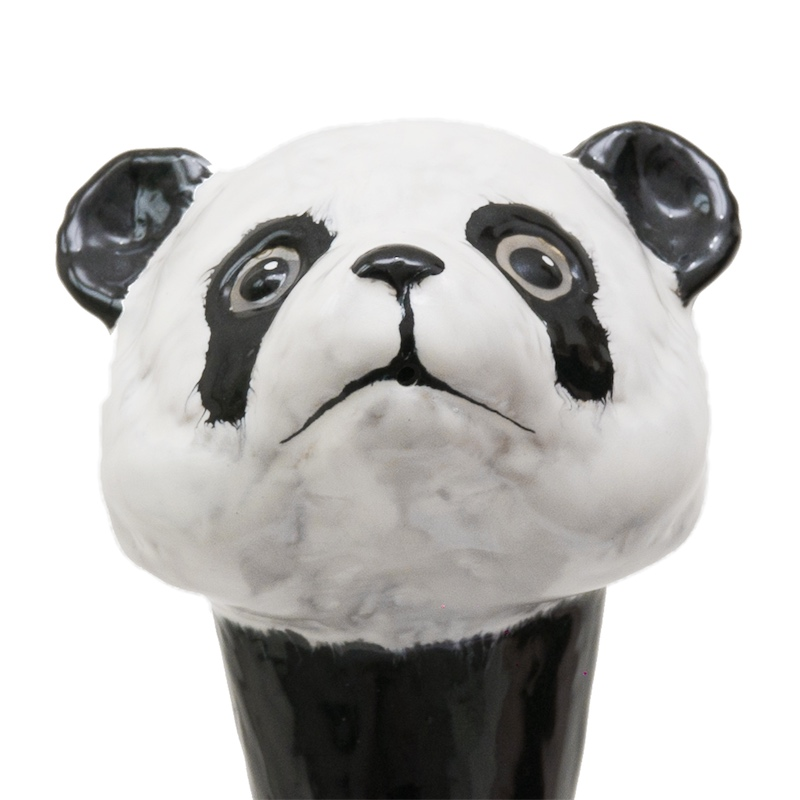 Panda Umbrella with Enameled Brass Handle – Handmade in Italy