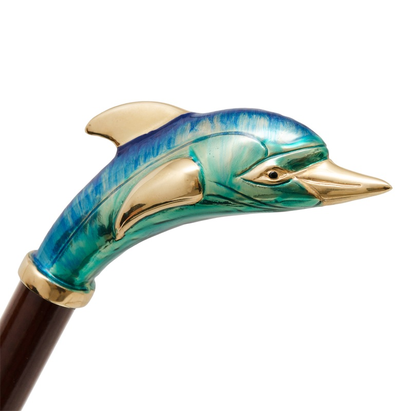 Dolphin Enameled Handle Shoehorn – Luxury Italian Accessory