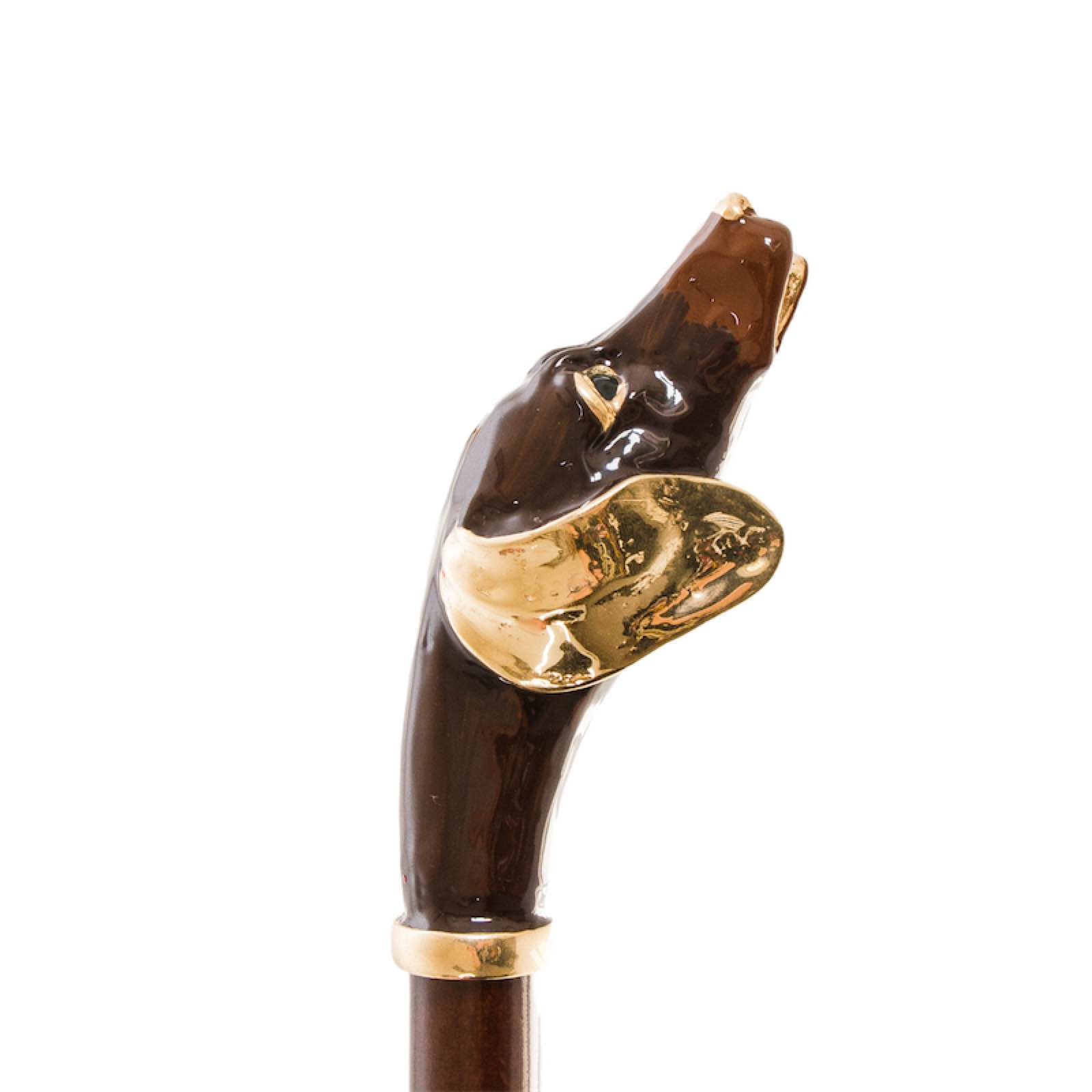 Dachshund Enameled Brass Handle Shoehorn – Handmade in Italy - Elegant Knives