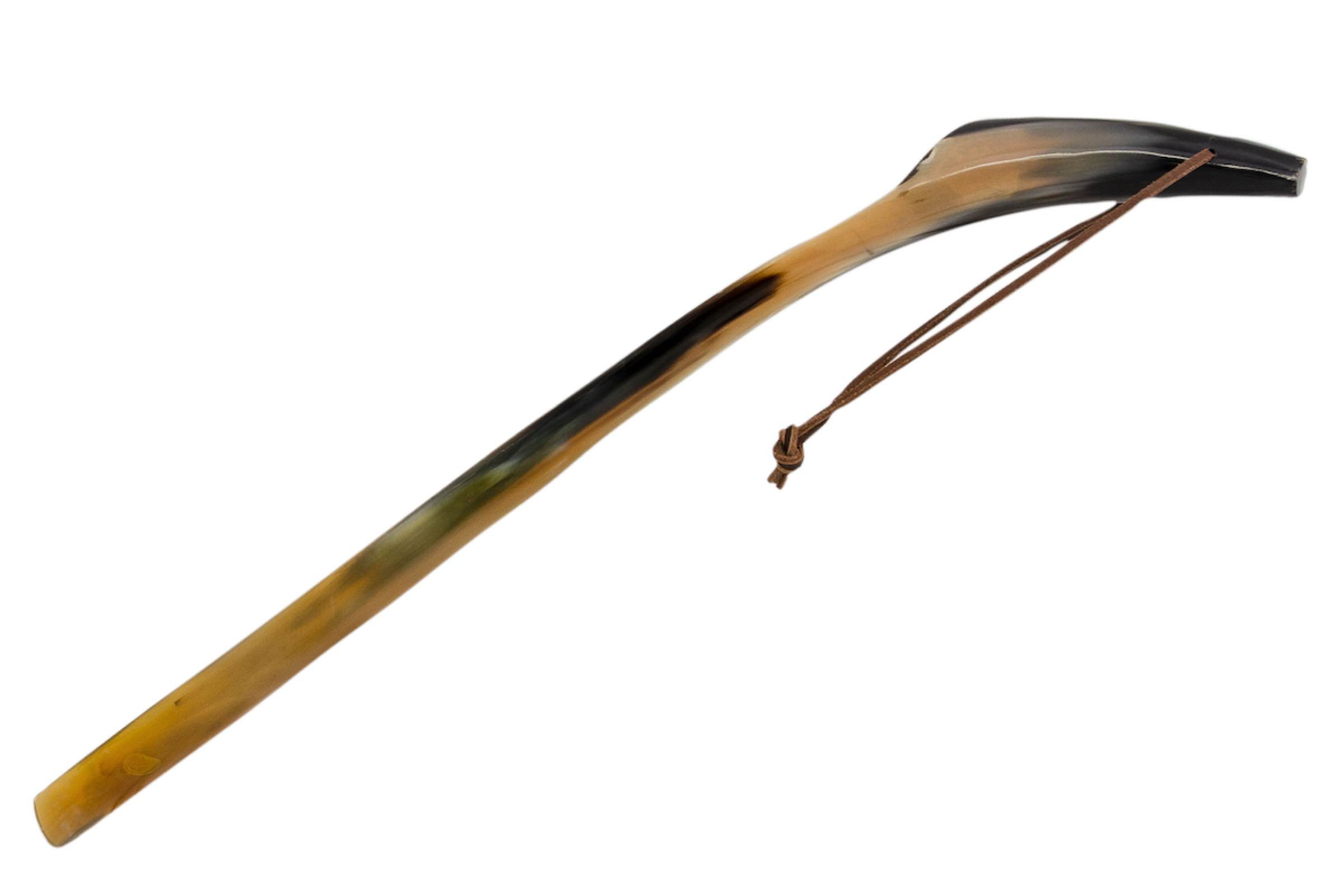 Water Buffalo Horn Shoehorn – Handcrafted Natural Horn