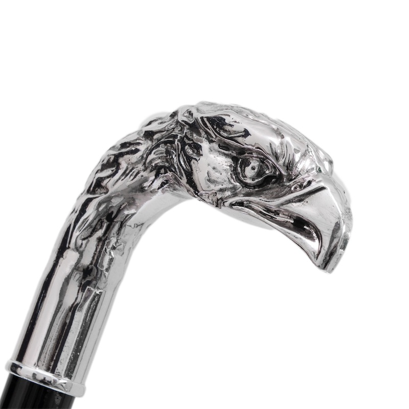 Silver-Plated Resin Handle Silver Eagle Shoehorn – Handmade in Italy