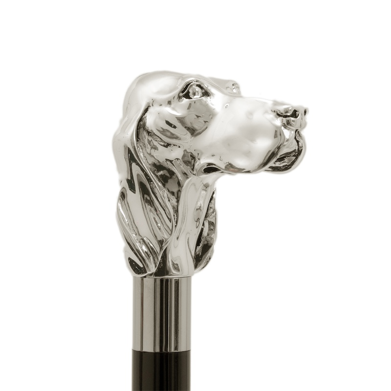 Silver Dog Silver Plated Resin Handle Shoehorn – Handmade in Italy