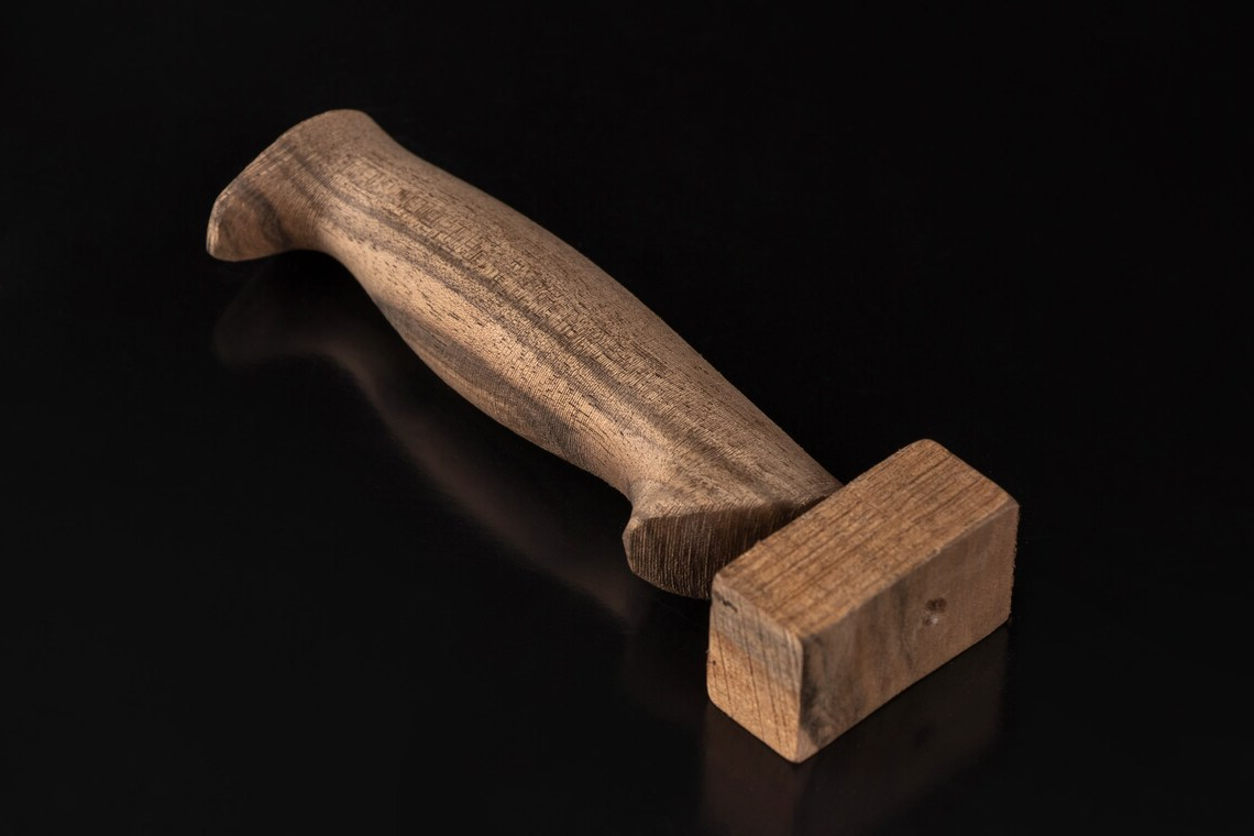 walnut handle knife set