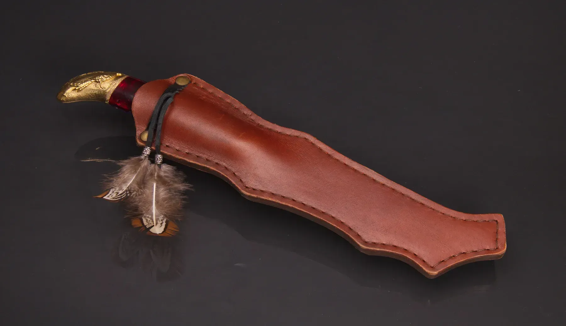Finnish Puukko-Style Knife N690 Steel with Pheasant Design