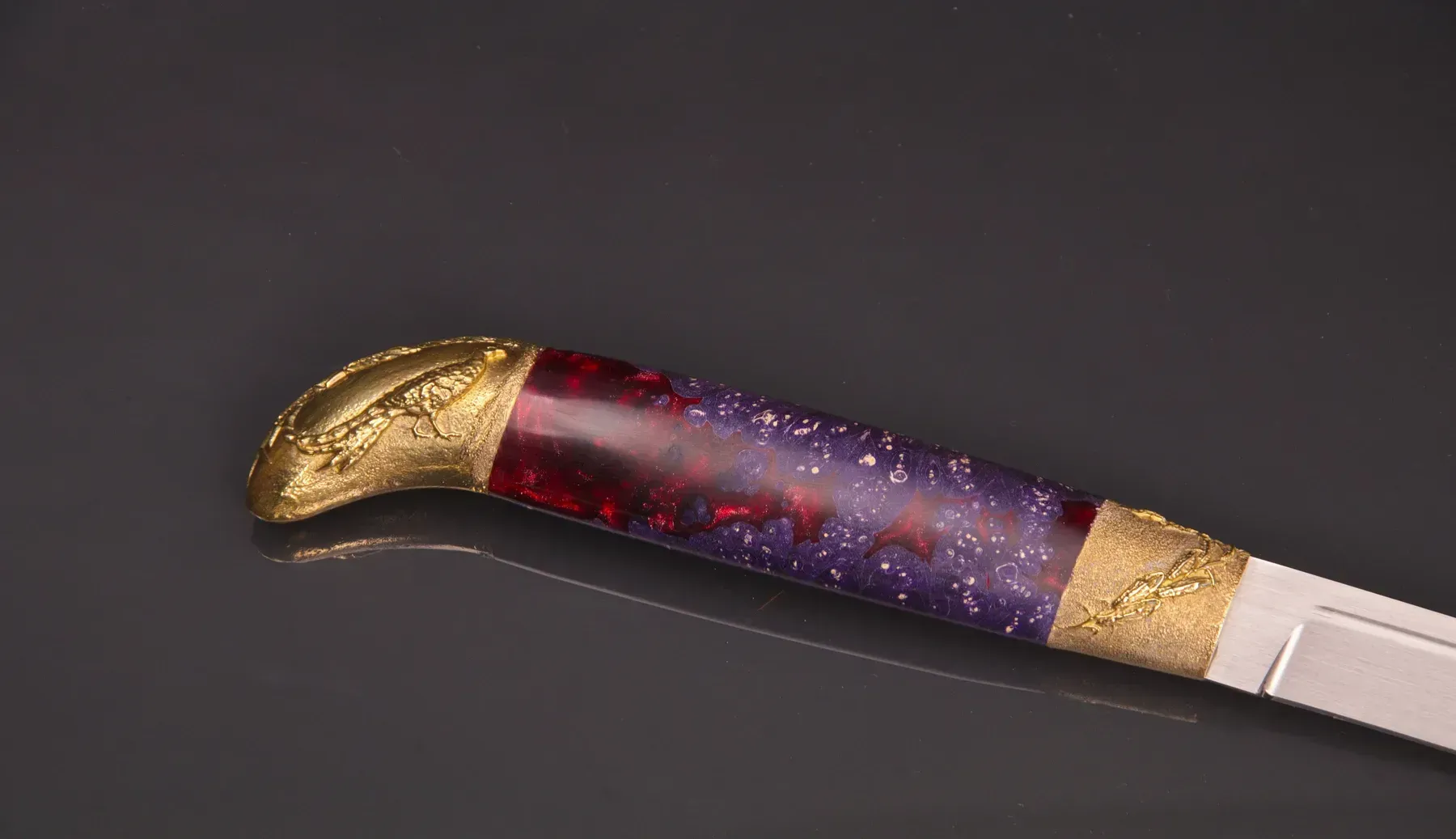 Finnish Puukko-Style Knife N690 Steel with Pheasant Design