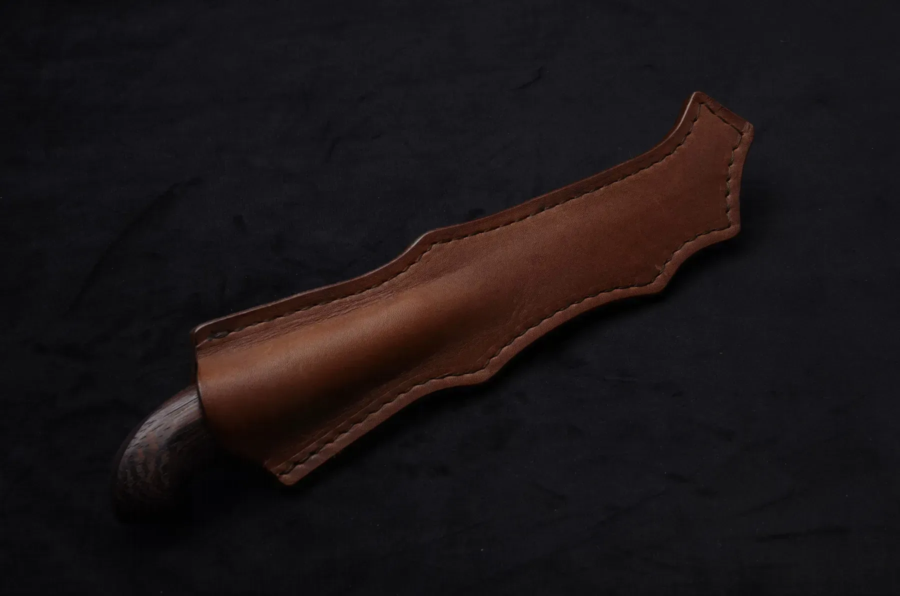 Finnish Puukko-Style Knife with N690 Steel Blade and Wenge Handle
