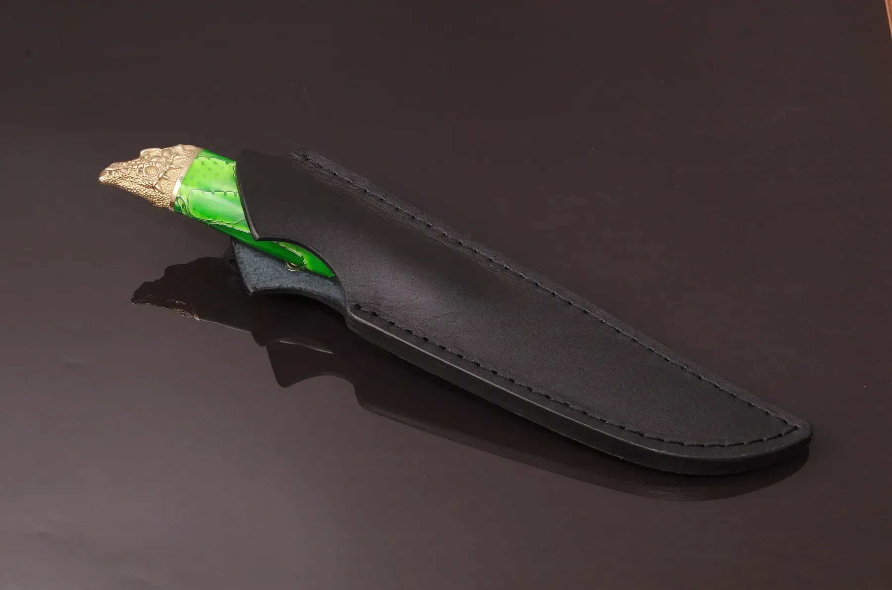 Luxury Handmade Knife N690 Steel with Acrylic Handle - Elegant Knives