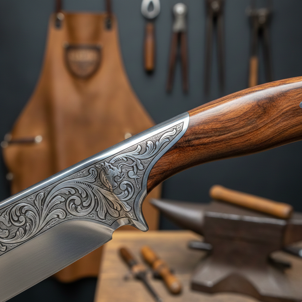 Seamless Transitions Between Blade And Handle of Luxury Knife Signal Quality