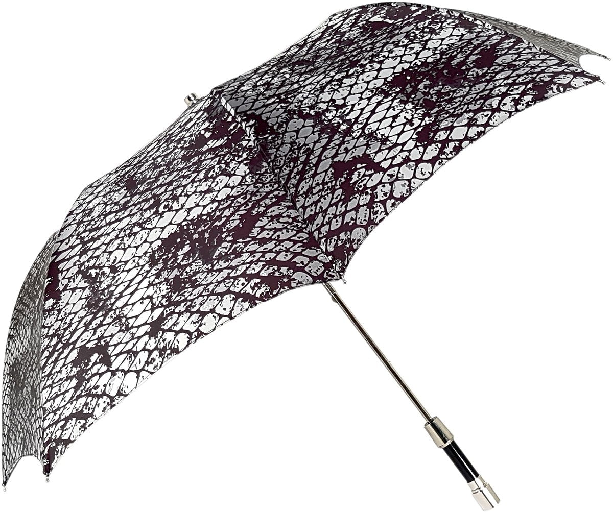 Luxurious Folding Umbrella for Men with Swarovski Crystal Detail