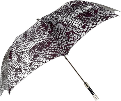 Luxurious Folding Umbrella for Men with Swarovski Crystal Detail