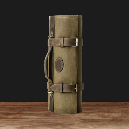 Waxed Canvas Knife Roll Bag