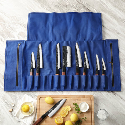 Durable Canvas & Leather Knife Roll