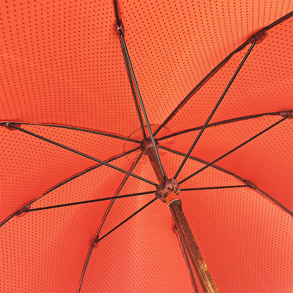 Classic Men’s Umbrella with Leather Handle – Handmade Luxury