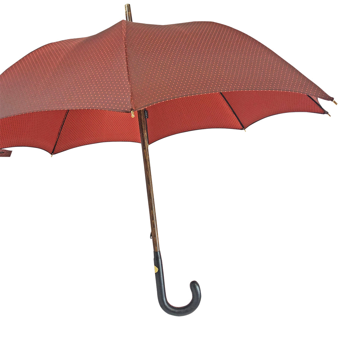 Classic Men’s Umbrella with Leather Handle – Handmade Luxury
