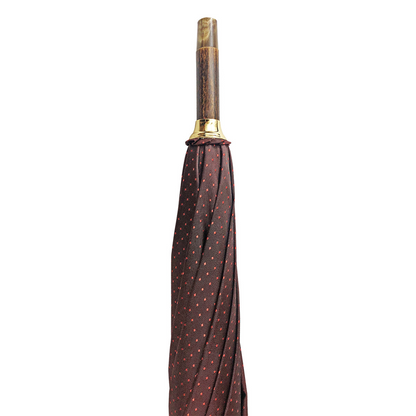 Classic Men’s Umbrella with Leather Handle – Handmade Luxury