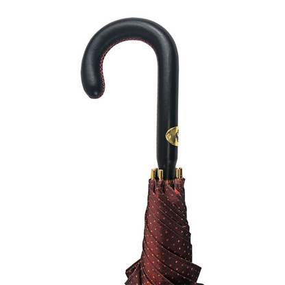 Classic Men’s Umbrella with Leather Handle – Handmade Luxury