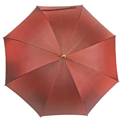 Classic Men’s Umbrella with Leather Handle – Handmade Luxury