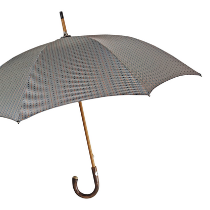 Men's Umbrella with Peeled Chestnut Wood Handle – Handmade in Italy