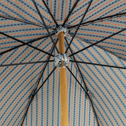 Men's Umbrella with Peeled Chestnut Wood Handle – Handmade in Italy