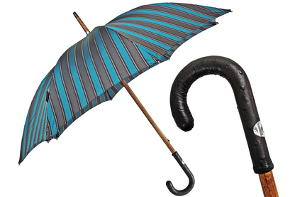 Men's Umbrella with Ostrich Leather Handle – Classic Handmade Design