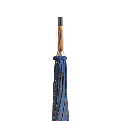 Classic Handmade Multicolor Dot Umbrella with Elegant Malacca Handle