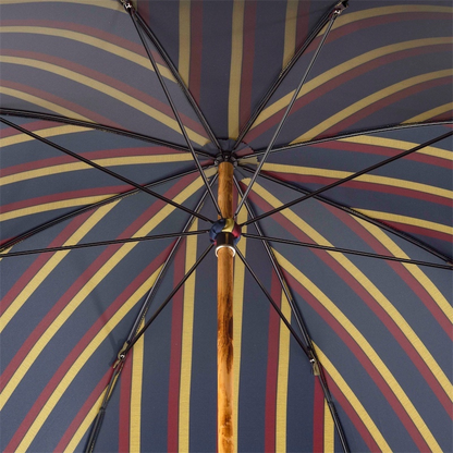 Classic Striped One-Piece Ash Umbrella – Handmade Gents Umbrella