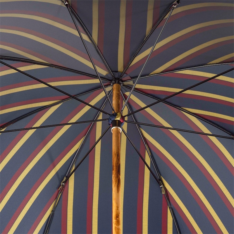 Classic Striped One-Piece Ash Umbrella – Handmade Gents Umbrella