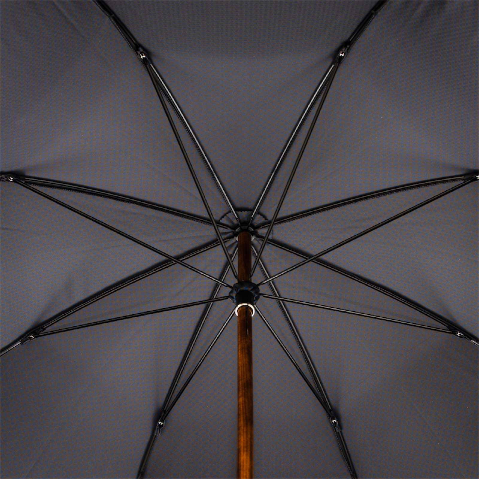 Maple Stick Umbrella with Horn Detail – Handmade Italian Craft