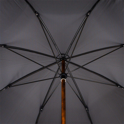 Maple Stick Umbrella with Horn Detail – Handmade Italian Craft