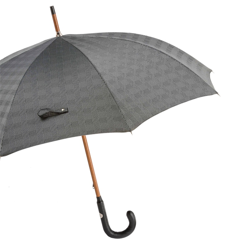 Quality Bespoke Gentleman’s Umbrella with Leather Handle