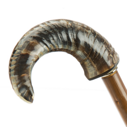 Mutton Horn Umbrella with Wooden Shaft – Classic Handmade Italian Craft