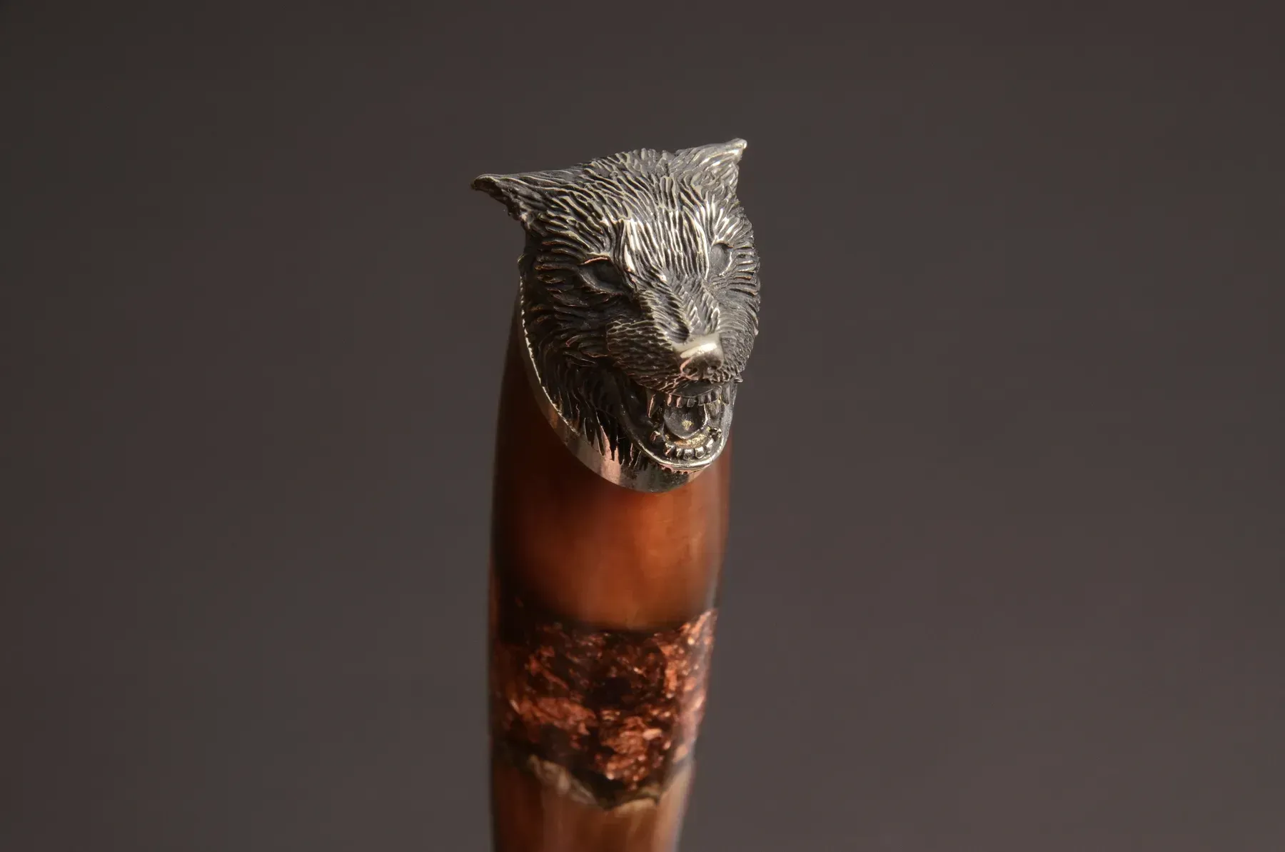 Unique Durable Steel Knife with Hybrid Handle and Leather Sheath - Elegant Knives