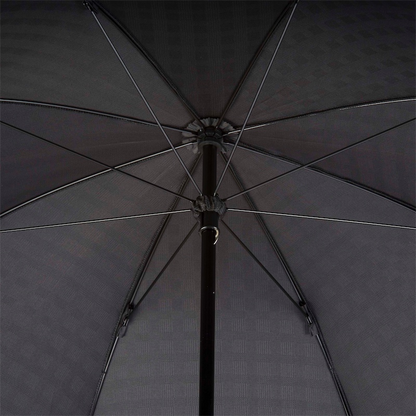 Chestnut Handle Extra Wide Canopy Black Minigalles Umbrella