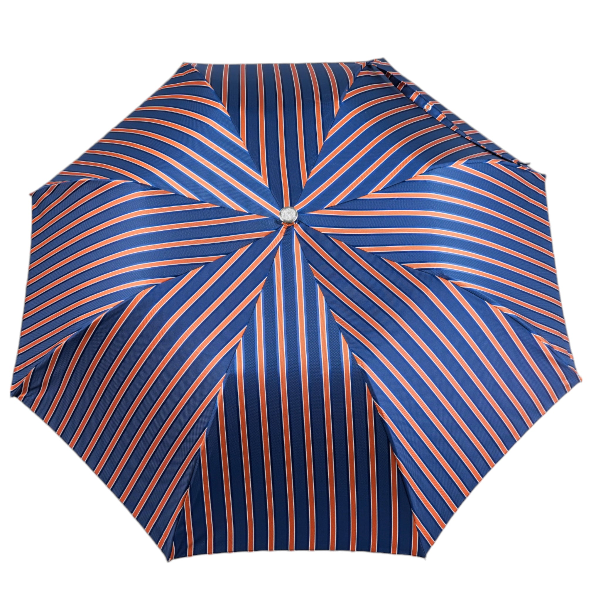 Foldable Striped Umbrella with Bamboo Handle – Handmade in Italy