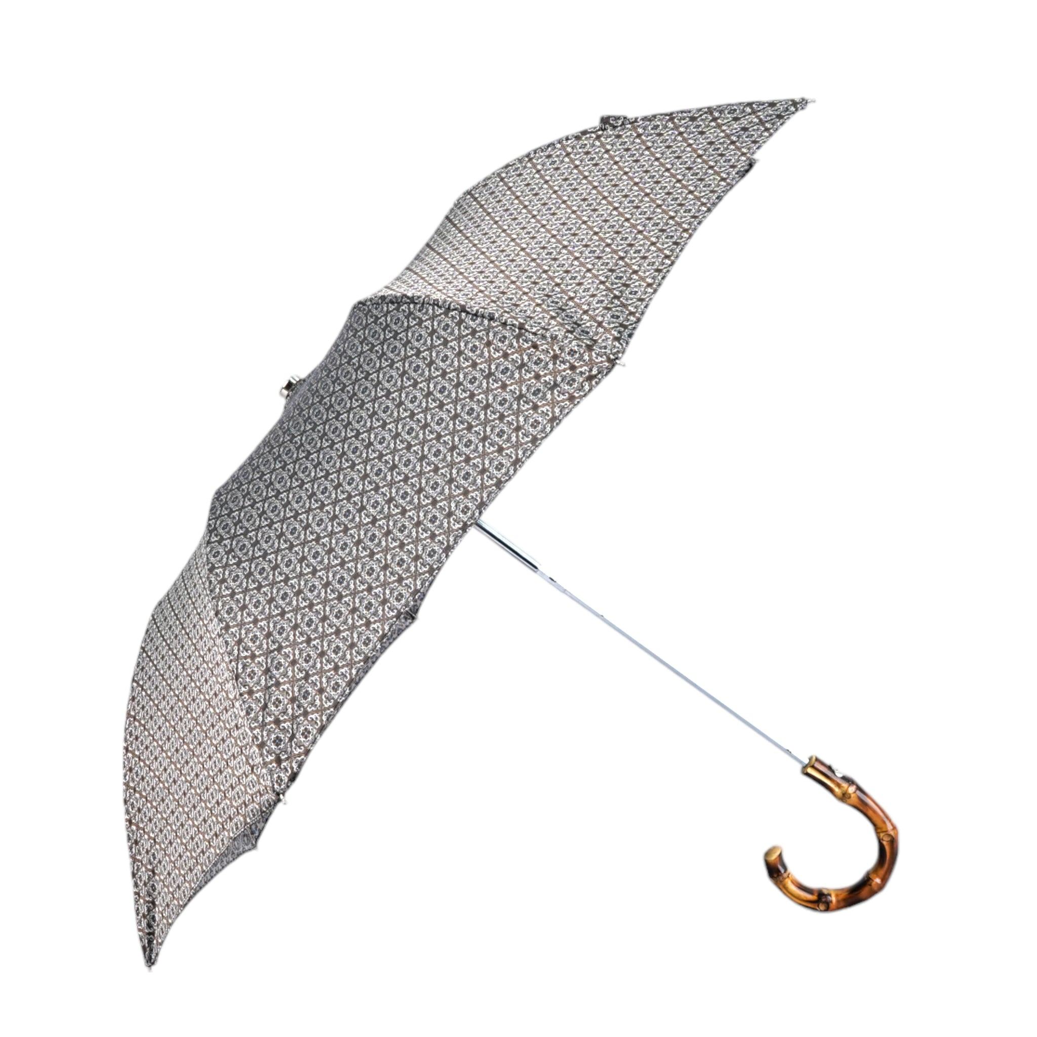 Luxury Foldable Umbrella with Bamboo Handle – Handmade in Italy