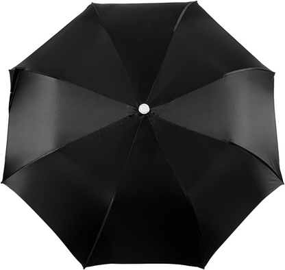 Hand-Painted Zebra Luxury Umbrella – 24K Gold-Plated Handle