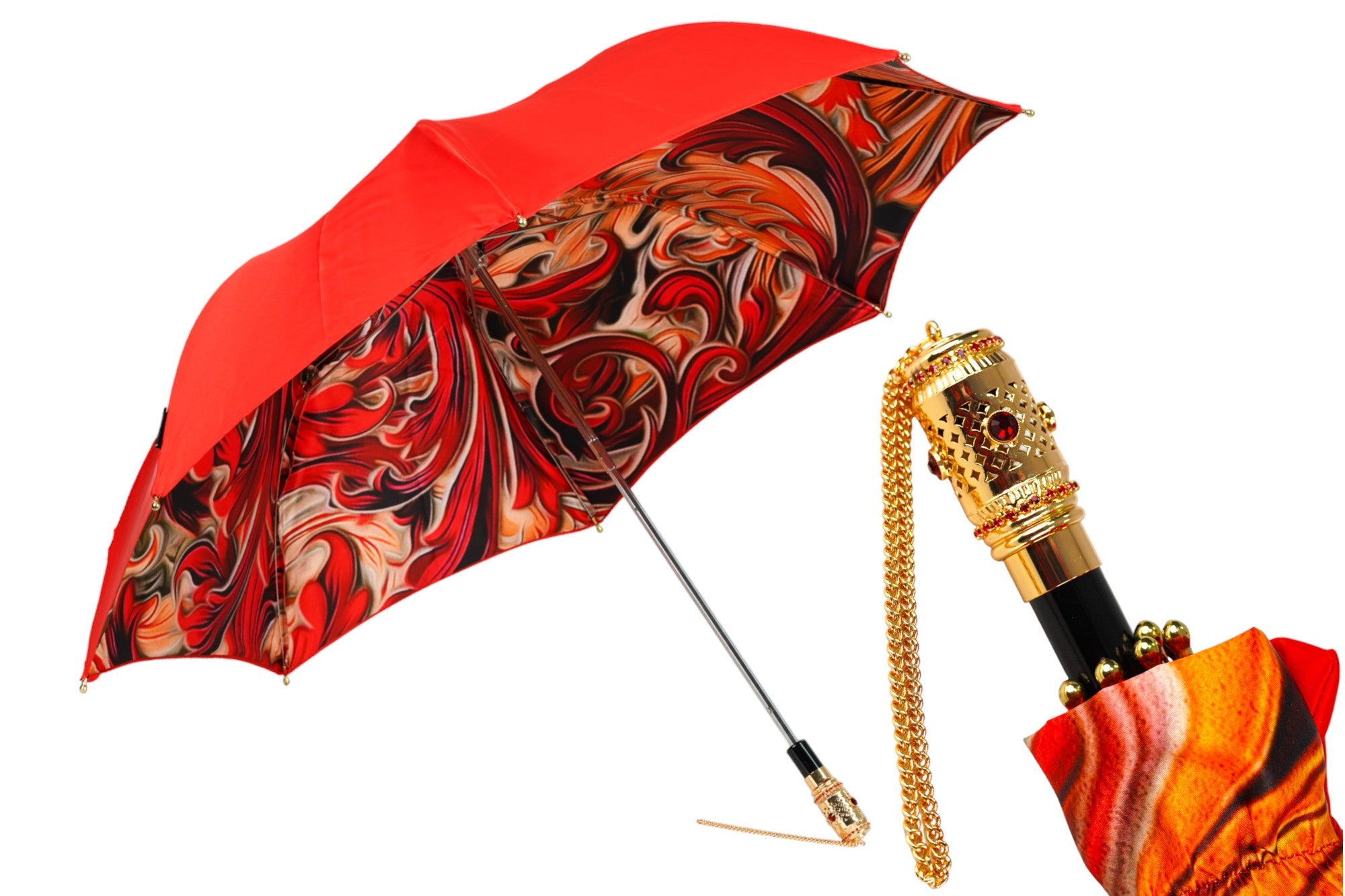 Abstract Exclusive Red Umbrella – Deluxe Women's Collection