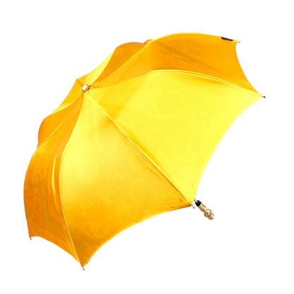 Exclusive Italian Umbrella – Gold-Plated Rainbow Handle