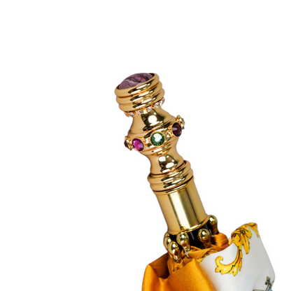 Exclusive Italian Umbrella – Gold-Plated Rainbow Handle
