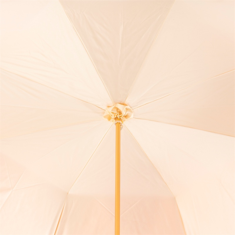 Swarovski Handle Beautiful Pink Umbrella with Leaves – Manual Opening