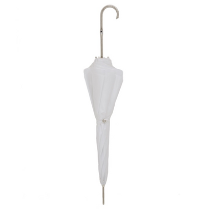 Elegant Wedding Double Cloth Umbrella with White Pearls