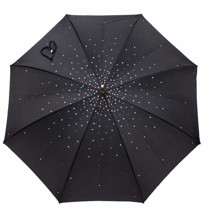 Luxury Umbrella with Swarovski Crystals – Handmade in Italy