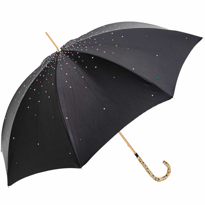 Luxury Umbrella with Swarovski Crystals – Handmade in Italy