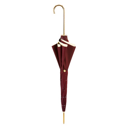 Designer Burgundy Swarovski Double Cloth Umbrella