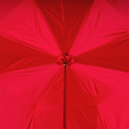Black Swarovski Double Cloth Umbrella with Red Interior