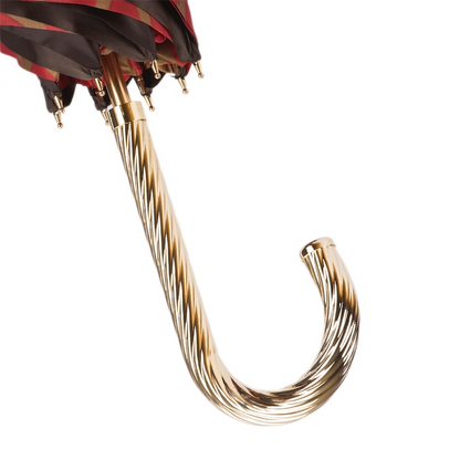 Fashionable Double Cloth Umbrella with Red Giraffe Print Interior